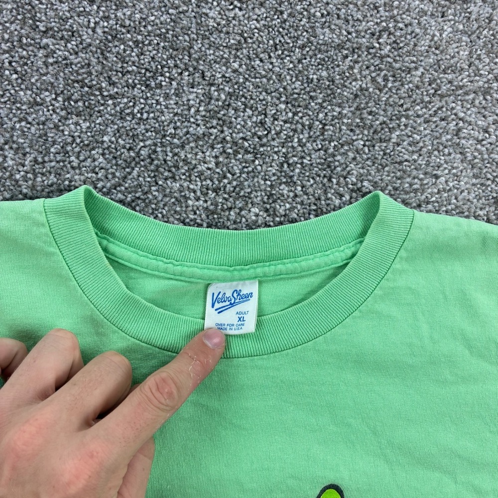Vintage Goofy Box Logo Shirt Mens XL Green Disney Cartoon Mickey Mouse Goofy Dog - Picture 3 of 6